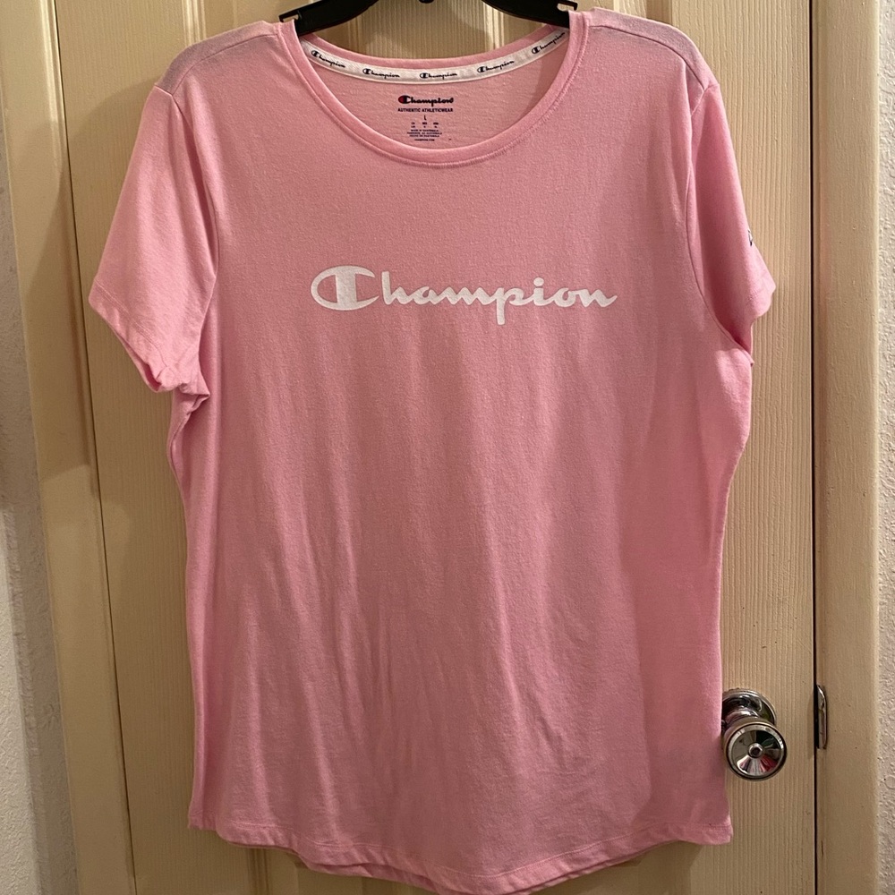 Athletic pink champion shirt
